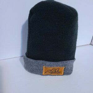 PREMIUM AUTOMOTIVE APPAREL  80 EIGHTY BEANIE- OS- BLACK/GRAY WITH LOGO
